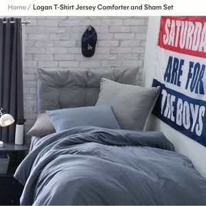 Dormofy Twin/Twin XL Logan Jersey Comforter and Sham